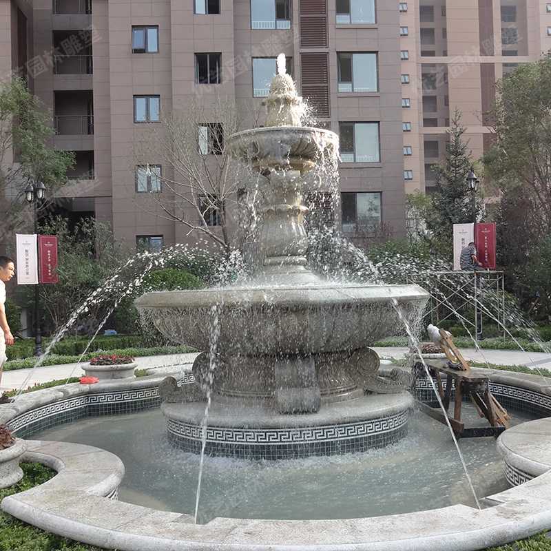 石雕噴泉，花崗巖噴泉，景觀噴泉