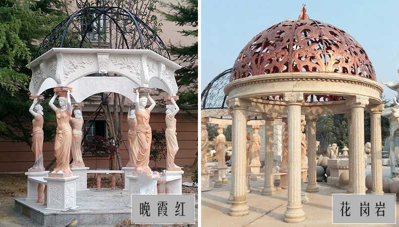 歐式景觀涼亭，大理石涼亭，石雕景觀涼亭