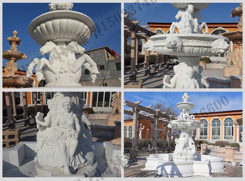大理石噴泉，歐式人物動(dòng)物噴泉，室外景觀噴泉定制
