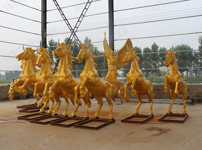 景觀銅馬雕塑，銅馬雕塑定制