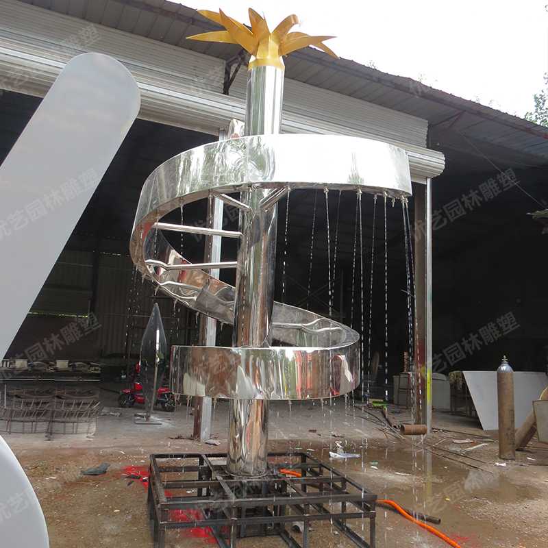 水景噴泉雕塑，不銹鋼雕塑廠家