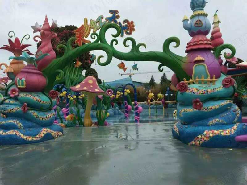 水泥雕塑，水泥卡通門(mén)頭