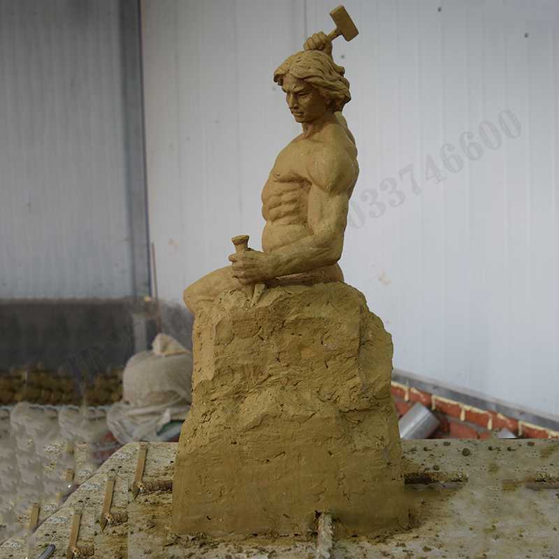 自我雕刻雕塑，自我雕刻擺件，雕刻自我