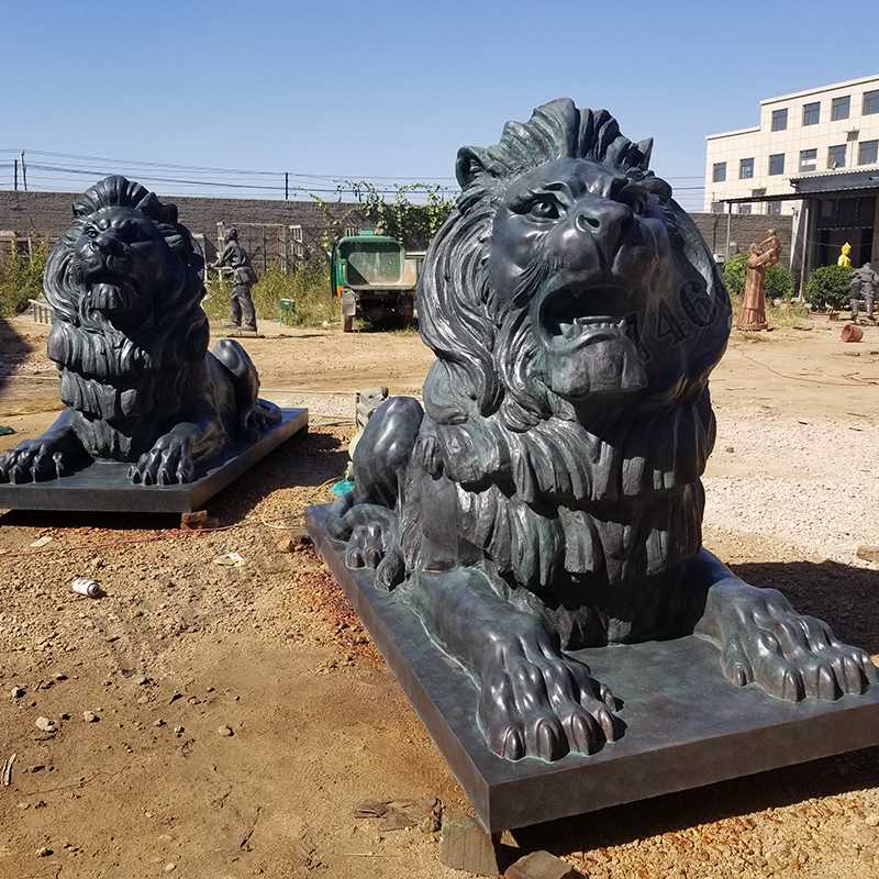 匯豐銅獅子，銅匯豐獅子，銅雕塑廠家，銅獅子廠家