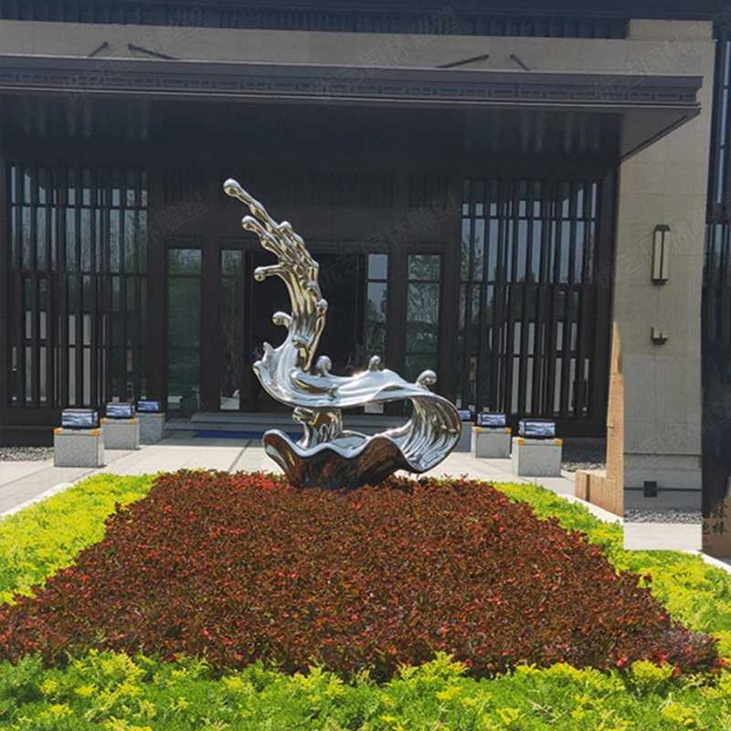不銹鋼流水雕塑，不銹鋼雕塑廠家